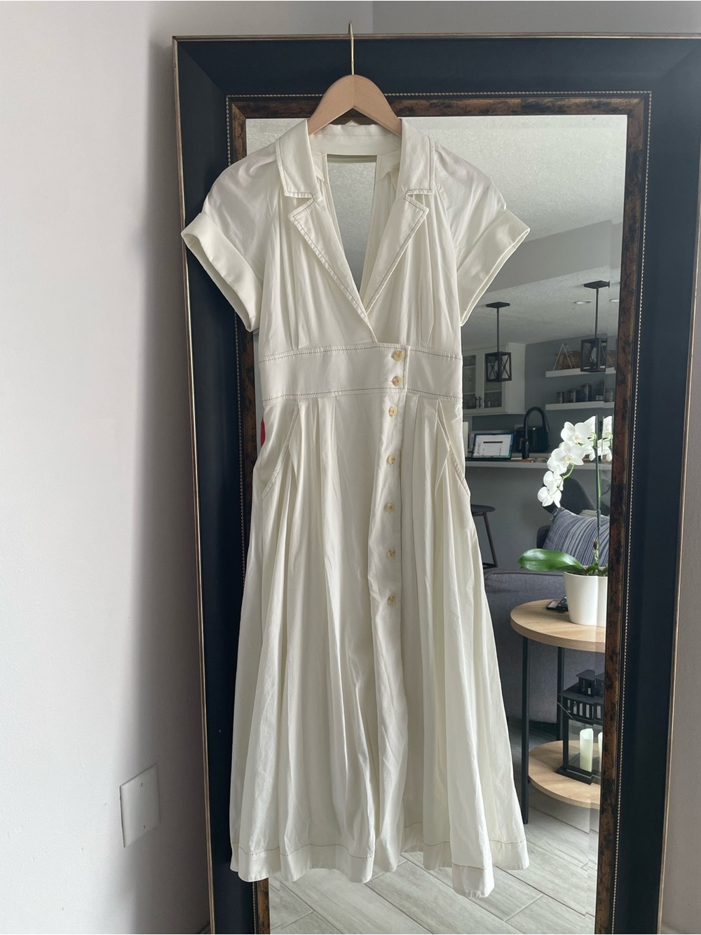 Anthropologie // Maeve Poplin Midi Shirtdress - Picture 4 of 8